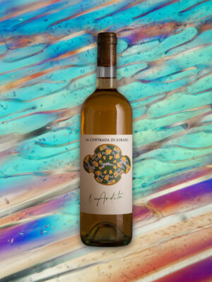 Molecole di vino bianco stile favorita visto al microscopio